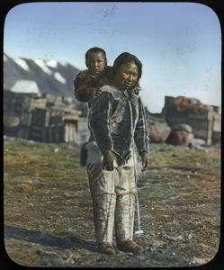Image: Ahl-nay-ah with Baby, North Greenland